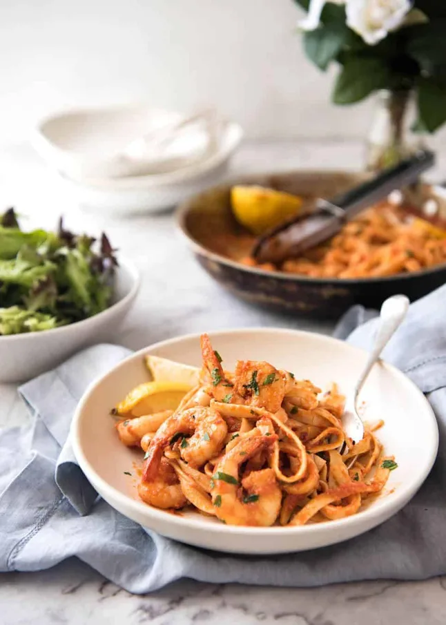 Spicy Chilli Prawn Pasta