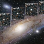In what way did Edwin Hubble demonstrate that Andromeda is a separate galaxy?